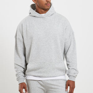 เสื้อฮู้ดดี้ผู้ชายแบบสวมหัวทรงหลวม ผ้าเฟรนช์เทอร์รี่เนื้อหนา คุณภาพสูง สั่งทำได้  สำหรับฤดูหนาว - Product Image 6