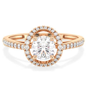 REYES GRA Certified 925 Sterling Silver 1.05Ct Moissanite Wedding Band Anillos Original 14K Gold Compromiso Promise Ring - Product Image 1