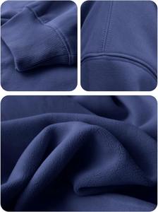 Sudadera con Capucha Extra Grande Personalizada al por Mayor, Sudadera Informal Ligera para Mujer, Sudadera Holgada de Manga Larga con Bolsillo - Product Image 5