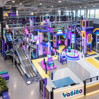 Vabibo Toboggan en tube inox pour aire de jeux intérieure commerciale, jeu interactif, panneaux sensoriels, piscine à balles, jeux souples pour enfants, personnalisable 3D
