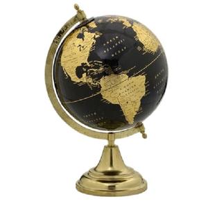 Escultura de metal ahueca hacia fuera rotación mundo decorativo Venta caliente globo el mejor artículo de aluminio de alta calidad Color dorado hierro - Product Image 2