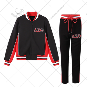 Delta Sigma Theta DST Sorority Sweat-shirt personnalisé à fermeture éclair Jogging d'hiver avec lettres grecques - Product Image 1