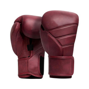 Guantes de entrenamiento de boxeo Guantes de boxeo transpirables Saco de boxeo pesado Guante Cuero 16oz - Product Image 4