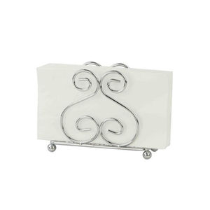 Porte-serviettes en acier inoxydable avec fini poli miroir Parfait pour l'organisation élégante de l'utilisation de la vaisselle dans la maison et la cuisine - Product Image 1