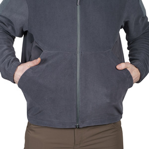 Veste de terrain à capuche pour homme, mi-saison, fermeture éclair, respirante, 100% polyester microfleece, anti-UV, séchage rapide, multi-poches, FROGMAN - Product Image 5