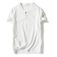 T-shirts décontractés d'été pour hommes, grande taille, respirants, à manches longues, 100 % coton, vierges, avec logo personnalisé OEM