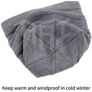 Gorro Térmico para Exteriores, para Senderismo y Esquí, Cortavientos, Cálido, Tejido, para Deportes de Invierno, Suave y Elástico - Product Image 5