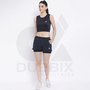 Short cargo pour femme Short de fitness 100% Polyester Logo personnalisable Sticker Color Pattern Design Short pour femme - Product Image 1