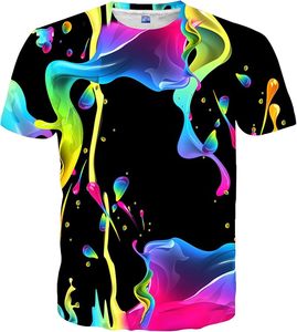 T-shirt pour homme à motif abstrait imprimé par sublimation, manches courtes, col rond, tricoté, coupe classique, 100 % polyester - Product Image 4