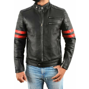 Venta al por mayor de invierno Casual Mens chaquetas de cuero transpirable hombres chaqueta de cuero de la mejor calidad 2025 - Product Image 1