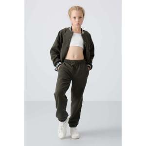 Tommylife Vente en gros Pantalon de jogging pour filles de 7 à 15 ans Coupe standard 75155 Khaki - WILD ROSE - Product Image 4