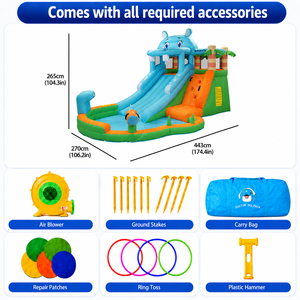 Cañón de Agua con Soplador de Bajo Ruido, Garantía de Calidad de Fábrica, MOQ 100 Piezas, Aspersor de Agua para Juegos de Verano, Castillo Inflable - Product Image 1