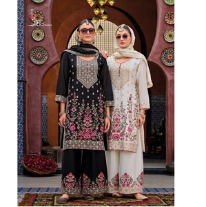 Trendy Palazzo Suit Collection para mujer Fashion Forward Ethnic Wear Perfecto para ocasiones elegantes Disponible a un precio asequible - Product Image 1