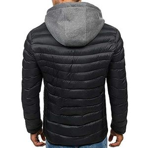 Wholesale Nylon Winter Puffer Jackets Hood Custom Logo Bubble Puff Fill Warm Duck <b>Feather</b> Zip High Quality Fabric Different - Product Image 3