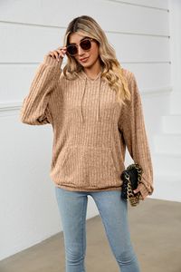 Automne nouveaux tricots pour femmes à capuche Pit Pocket Hoodie femmes pull sweat - Product Image 3