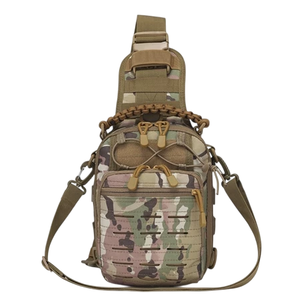 กระเป๋าสะพายไหล่ผ้าโพลีเอสเตอร์แนวยุทธวิธีพร้อมฝาปิดมีซิปกระเป๋าเดินทางปีนเขากันน้ำสำหรับผู้ชายจากผู้ผลิตเวียดนาม - Product Image 1