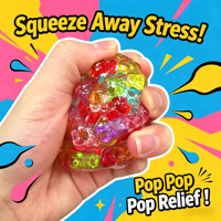 Jouet sensoriel anti-stress Taba Squishy Crystal pour filles et garçons de 14 ans et plus, pour le bureau