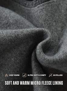 Leidowei Men's Hoodies Casual Pullover Hooded Sweatshirt Long Sleeve Quarter Zip Hoody Tops With Kangaroo Pocket - Product Image 6