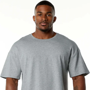 T-shirt Homme Luxe Personnalisé Streetwear Épaules Tombantes en Toile Épaisse 300 GSM de Haute Qualité, Écologique, Séchage Rapide et Respirant - Product Image 5