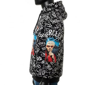 Sweat à capuche en polaire pour homme, tissu en polyester, imprimé par transfert thermique, chaud, décontracté, streetwear, usage quotidien, vente en gros - Product Image 2