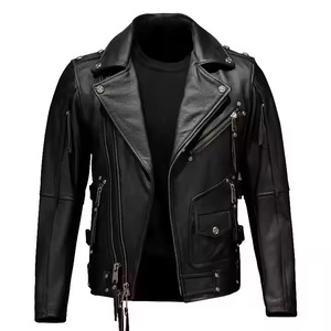 Vestes en cuir de moto au design personnalisé, fermeture éclair, vêtements de sport, grande taille, coupe-vent d'hiver, décontracté, mode, imperméable - Product Image 1