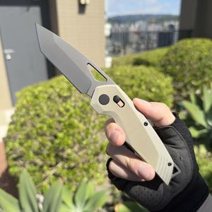 Diseñe su cuchillo individual, cuchillo de caza al aire libre, cuchillo de bloqueo de barra transversal en MOQ bajo - Product Image 4