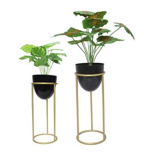 Jardinière en métal enduit de poudre sans rouille avec corps en fer durable et bords lisses pour l'exportation en vrac à la maison et à l'extérieur - Product Image 1