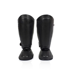 Protections de tibia en néoprène noir pour l'entraînement de boxe, MMA, Muay Thai - Product Image 5