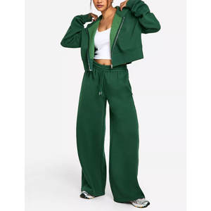 กางเกงวอร์มผ้าฝ้ายสีพื้นสำหรับผู้หญิง ทรงบาน สไตล์สปอร์ต สำหรับฤดูใบไม้ร่วงและฤดูหนาว ปี 2025 - Product Image 4