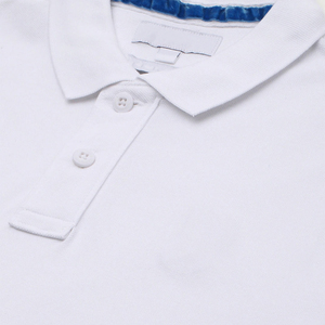 เสื้อยืดผ้าฝ้าย100% สำหรับผู้ชายทรงหลวมพิมพ์ลายทางแนวตั้งอินเทรนด์เสื้อเชิ้ตซิปครึ่งตัวสั่งแบบกำหนดเองใส่ได้ทุกวัน - Product Image 6