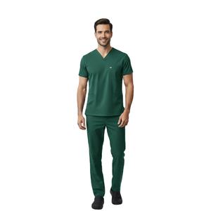 Ensemble de blouses médicales pour hommes avec pantalon, tissu tricoté doux et respirant, uniforme d'hôpital, OEM ODM, personnalisable, pour médecins et infirmières, haute qualité - Product Image 2