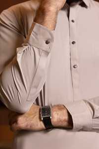 Ensemble Kurta pour homme avec col rabattu, design ODM, dernière mode, vêtements de mariage et de fête, pantalon Shalwar, costume 2 pièces pour homme - Product Image 4