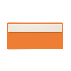LabelTop portatarghe, autoadesivi 35 x 107mm, Arancione, 50 pz. / Confezione.- LTS110-35/8 - Product Image 2