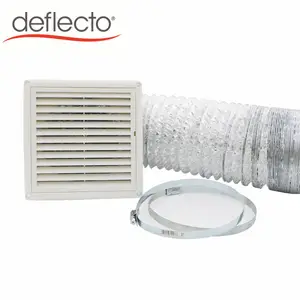 4 Inch 25 ft Aluminum foil flexible HVAC duct 6 Inch 8 ft Smoke Corrugated pipe for bathroom and kitchen ventilation