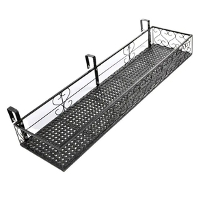 Ensemble de 3 paniers à plantes muraux en fer forgé, porte-pots de fleurs suspendus en métal pour la décoration intérieure et extérieure, jardin, balcon - Product Image 4