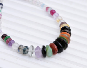 Cuentas Lisas de Gemas Mixtas | 7 Pulgadas 3mm a 10mm Cuentas Suaves de Piedras Preciosas Naturales Mixtas para la Elaboración de Joyería Fina - Product Image 2