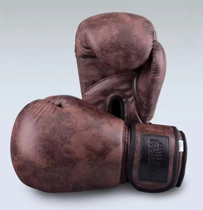 Venta al por mayor de guantes de boxeo duraderos con logotipo personalizado de alta calidad de cuero PU guantes MMA para boxeo profesional - Product Image 2