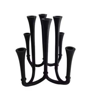 ที่ยึดหลอดไฟรูปตัว T-Light โลหะโลหะสีเงินโบราณสำหรับตกแต่งบ้านดีไซน์ใหม่ทำด้วยมือฐาน - Product Image 4