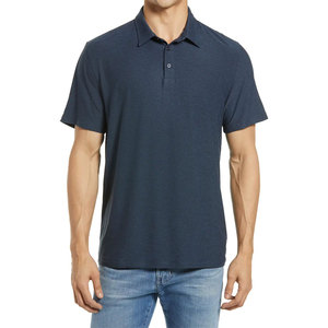 Chemise de golf unisexe de haute qualité, OEM ODM, respirante, à manches courtes, couleurs unies, éco-responsable, en Spandex/Coton - Product Image 4
