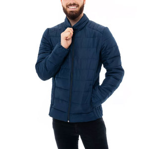 Nouvelle veste matelassée à col montant en toile OEM personnalisée pour hommes, haute qualité, tenue décontractée d'hiver, style urbain, couleurs et logo personnalisables - Product Image 1