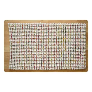 Mélange de laine Textile Art Tapis Avani tissé à la main 50X80cm Laine Coton Tapis Boho tissé à la main Élevez votre espace avec la qualité