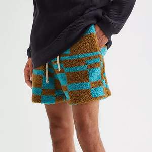 Shorts décontractés en molleton pour homme OEM, coupe ample, style streetwear hip-hop, tissé 100 % coton, avec cordon de serrage avant, imperméable - Product Image 6