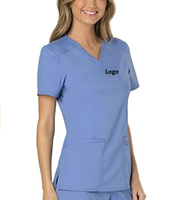 Haut de travail en jersey infroissable pour femmes, style faux-entrecroisé, vente en gros, lot disponible, Bangladesh, pas cher, confortable