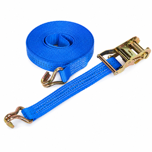 สายรัดรอกเก็ตล็อคแบบรัดแน่น ขนาด 38 มม. รับน้ำหนัก 1500 กก. ผลิตจากโพลีเอสเตอร์ สำหรับงานขนส่งโลจิสติกส์ จัดส่งโดยตรงจากโรงงาน - Product Image 1