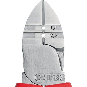 Alicates pelacables KNIPEX de 160 mm con cortadores laterales pulidos de 1.5/2.5 mm y empuñaduras multicomponentes - Product Image 6