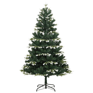 Nouveauté 2026, décorations de Noël, sapin de Noël artificiel de 150 cm avec neige, articulé, avec un support robuste - Product Image 1