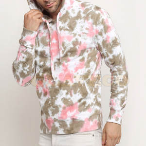 Nouveau style personnalisé Couleur Basics Tie Dye Hoodies Haute Qualité Casual Wear Hommes Tie Dye Hoodies - Product Image 4