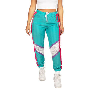 Ensembles coupe-vent d'hiver en toile à capuche unisexe, avec empiècements multicolores, fermeture éclair, manches longues, imperméables, style streetwear, survêtements - Product Image 6