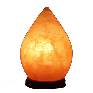 Hot Selling Wholesale Himalayan Salt Lamp Carved Love Style Natural Rock Salt with Rough Iron Stand Home Decorative Craft - Product Image 1