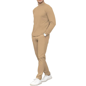 Eversoft Fleece Joggers Técnica bordada Absorbe la humedad Transpirable Temporada de otoño Ajuste relajado Pantalones de chándal cónicos Bolsillos - Product Image 2